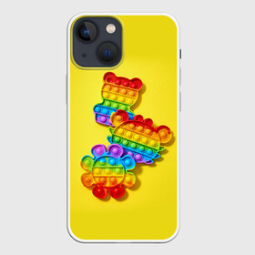 Чехол для iPhone 13 mini с принтом АНТИСТРЕСС ПОП ИТ | POP IT в Петрозаводске,  |  | pop it | popit | антистресс | игрушка | поп ит | попит | пузырчатая плёнка | пупырка | симпл димпл | симплдимпл