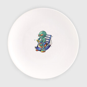 Тарелка с принтом Зеленый человечек в Петрозаводске, фарфор | диаметр - 210 мм
диаметр для нанесения принта - 120 мм | зеленый человечек | инопланетянин | летающая тарелка | неопознанное | нло | отдых | пришелец