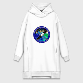 Платье-худи хлопок с принтом SPACEX Илон Маск Лого в Петрозаводске,  |  | земля | компания. | космос | логотип | орбита