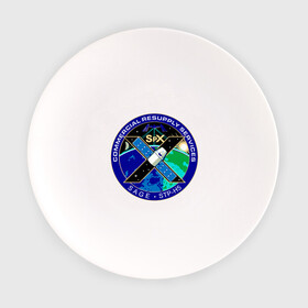 Тарелка с принтом SPACEX Илон Маск Лого в Петрозаводске, фарфор | диаметр - 210 мм
диаметр для нанесения принта - 120 мм | Тематика изображения на принте: земля | компания. | космос | логотип | орбита