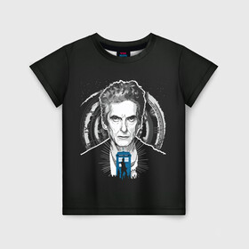 Детская футболка 3D с принтом Питер Капальди в Петрозаводске, 100% гипоаллергенный полиэфир | прямой крой, круглый вырез горловины, длина до линии бедер, чуть спущенное плечо, ткань немного тянется | doctor who | serial | доктор кто | путешествия во времени | сериал | сериалы | фантастика