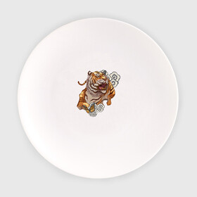 Тарелка с принтом Год тигра в Петрозаводске, фарфор | диаметр - 210 мм
диаметр для нанесения принта - 120 мм | tiger | год тигра | зверь | облака | тигр | хищная кошка | хищник
