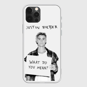 Чехол для iPhone 12 Pro с принтом JUSTIN BIEBER в Петрозаводске, силикон | область печати: задняя сторона чехла, без боковых панелей | bieber | boy | justin | mean | music | pop | rnb | song | usa | what | бибер | джастин | музыка | парень | певец | песни | попса | портрет | сша