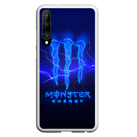 Чехол для Honor P30 с принтом MONSTER ENERGY МОЛНИЯ в Петрозаводске, Силикон | Область печати: задняя сторона чехла, без боковых панелей | monster | monster energy | монстер | монстер енерджи | монстер енэрджи | монстер энерджи | энергетик | энергетический напиток