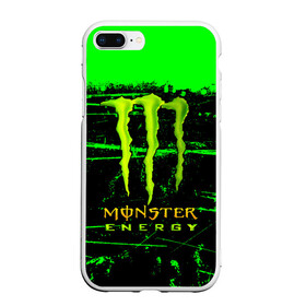 Чехол для iPhone 7Plus/8 Plus матовый с принтом MONSTER ENERGY NEON LOGO в Петрозаводске, Силикон | Область печати: задняя сторона чехла, без боковых панелей | monster | monster energy | монстер | монстер енерджи | монстер енэрджи | монстер энерджи | неон | энергетик | энергетический напиток