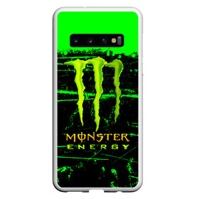Чехол для Samsung Galaxy S10 с принтом MONSTER ENERGY NEON LOGO в Петрозаводске, Силикон | Область печати: задняя сторона чехла, без боковых панелей | monster | monster energy | монстер | монстер енерджи | монстер енэрджи | монстер энерджи | неон | энергетик | энергетический напиток