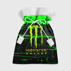 Подарочный 3D мешок с принтом MONSTER ENERGY NEON LOGO в Петрозаводске, 100% полиэстер | Размер: 29*39 см | Тематика изображения на принте: monster | monster energy | монстер | монстер енерджи | монстер енэрджи | монстер энерджи | неон | энергетик | энергетический напиток