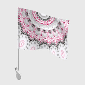 Флаг для автомобиля с принтом Абстрактный современный фон в Петрозаводске, 100% полиэстер | Размер: 30*21 см | абстрактный | женский | калейдоскоп | мозаика | мозаичный узор | молодежный | серый и розовый | современный | этно