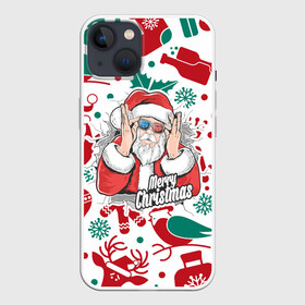 Чехол для iPhone 13 с принтом Merry Christmas3D в Петрозаводске,  |  | c yjdsv ujljv | merry christmas | в подарок | в топе | в тренде | дет мороз | новогодняя | праздник | прикол | рождество | с новым годом | с рождеством | санта клаус | топ принтов