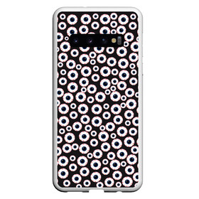 Чехол для Samsung Galaxy S10 с принтом Зоркий глаз в Петрозаводске, Силикон | Область печати: задняя сторона чехла, без боковых панелей | 1000 глаз | eyes | взгляд | глаза | глазное яблоко | зрачок глаза | красные глаза | мнгоглазые