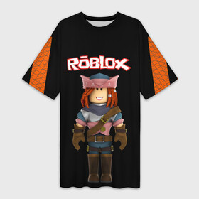 Платье-футболка 3D с принтом ROBLOX  РОБЛОКС (Z) в Петрозаводске,  |  | game | gamer | roblox | simulator | игра | конструктор | роблок | роблокс | симулятор | строительство | фигура