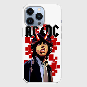 Чехол для iPhone 13 Pro с принтом AC DC Ангус Янг в Петрозаводске,  |  | ac dc | acdc | acdc ас дс | angus | back in black | highway to hell | mckinnon | you | австралийская | ангус янг | ас дс | асдс | блюз | в форме | гитара | группа | крис слэйд | метал | молния | музыка | певец | рок | рок н ролл | стиви янг