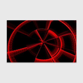 Бумага для упаковки 3D с принтом Атомный неон в Петрозаводске, пластик и полированная сталь | круглая форма, металлическое крепление в виде кольца | красный | круг | неон | цвет | черный