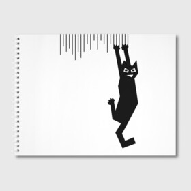 Альбом для рисования с принтом Я так вижу! в Петрозаводске, 100% бумага
 | матовая бумага, плотность 200 мг. | Тематика изображения на принте: art | арт | злой кот | котики | угар | художник | юмор