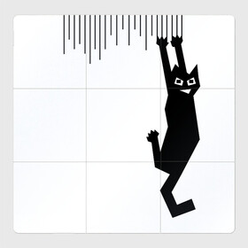 Магнитный плакат 3Х3 с принтом Я так вижу! в Петрозаводске, Полимерный материал с магнитным слоем | 9 деталей размером 9*9 см | Тематика изображения на принте: art | арт | злой кот | котики | угар | художник | юмор