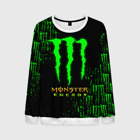 Мужской свитшот 3D с принтом MONSTER ENERGY NEON | МОНСТЕР в Петрозаводске, 100% полиэстер с мягким внутренним слоем | круглый вырез горловины, мягкая резинка на манжетах и поясе, свободная посадка по фигуре | monster | monster energy | монстер | монстер енерджи | монстер енэрджи | монстер энерджи | неон | энергетик | энергетический напиток