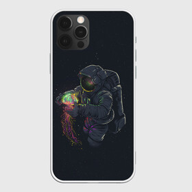 Чехол для iPhone 12 Pro Max с принтом Космическая медуза в Петрозаводске, Силикон |  | space | галактика | иллюстрация | космонавт | медуза