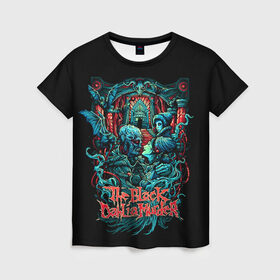 Женская футболка 3D с принтом The Black Dahlia Murder в Петрозаводске, 100% полиэфир ( синтетическое хлопкоподобное полотно) | прямой крой, круглый вырез горловины, длина до линии бедер | death metal | tbdm | the black dahlia murder | группы | метал | музыка | рок
