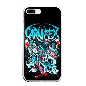 Чехол для iPhone 7Plus/8 Plus матовый с принтом Carnifex в Петрозаводске, Силикон | Область печати: задняя сторона чехла, без боковых панелей | carnifex | die without hope | graveside confessions | world war x | группы | дэткор | карнифекс | музыка | рок