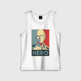 Детская майка хлопок с принтом Сайтама постер в Петрозаводске,  |  | hero | onepunch | onepunchman | pop art | poster hope | saitama | ванпанчмен | герой | поп арт | сайтама