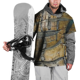 Накидка на куртку 3D с принтом Современное искусство в Петрозаводске, 100% полиэстер |  | абстрактный | абстракция | бежевый | картина | рисунок | светлый | серый | тренд