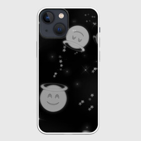 Чехол для iPhone 13 mini с принтом Смайл в Петрозаводске,  |  | ангел | звёзды | милота | смайл | смайлик | смайлики | эмодзи