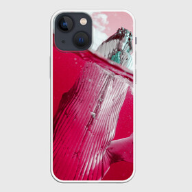 Чехол для iPhone 13 mini с принтом Кит в Петрозаводске,  |  | кит | морские животные | неоновый мир | под водой | прикольные животные | розовая природа | розовый мир