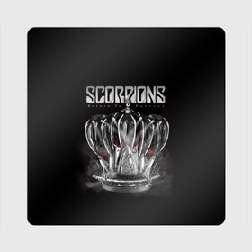 Магнит виниловый Квадрат с принтом SCORPIONS в Петрозаводске, полимерный материал с магнитным слоем | размер 9*9 см, закругленные углы | Тематика изображения на принте: chainge | forever | germany | grunge | king | metal | music | punk | return | rock | scorpions | wind | ветер | германия | гранж | корона | метал | панк | перемен | рок | скорпионс | хард рок