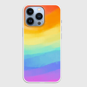 Чехол для iPhone 13 Pro с принтом РАДУЖНЫЕ ВОЛНЫ | RAINBOW WAVES (Z) в Петрозаводске,  |  | Тематика изображения на принте: color | paint | rainbow | rainbow waves | waves | волны | краска | радуга | радужная | радужные волны | цветная | яркая