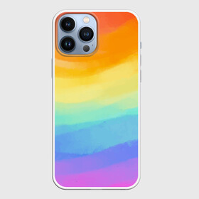 Чехол для iPhone 13 Pro Max с принтом РАДУЖНЫЕ ВОЛНЫ | RAINBOW WAVES (Z) в Петрозаводске,  |  | Тематика изображения на принте: color | paint | rainbow | rainbow waves | waves | волны | краска | радуга | радужная | радужные волны | цветная | яркая