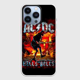 Чехол для iPhone 13 Pro с принтом AC DC HELLS BELLS в Петрозаводске,  |  | ac dc | acdc | acdc ас дс | angus | back in black | highway to hell | mckinnon | you | австралийская | ангус янг | ас дс | асдс | блюз | в форме | гитара | группа | крис слэйд | метал | молния | музыка | певец | рок | рок н ролл | стиви янг