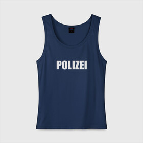Женская майка хлопок с принтом POLIZEI Полиция Надпись Белая в Петрозаводске, 95% хлопок, 5% эластан |  | germany | германия | копы | милиция | надпись | немецкая | сила | структуры | чб | швейцария
