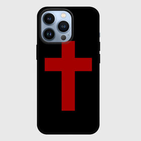 Чехол для iPhone 13 Pro с принтом Красный Крест в Петрозаводске,  |  | Тематика изображения на принте: геометрия | красный крест | крест | минимализм | религия