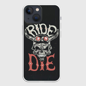 Чехол для iPhone 13 mini с принтом Ride or die в Петрозаводске,  |  | moto | motorcycle | мопеды | мото | мотоцикл | мотоциклист | мотоциклисту | мотоциклисты | мотоцыклы | моцик