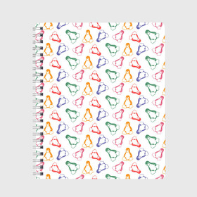 Тетрадь с принтом Linux Ядро Пингвин в Петрозаводске, 100% бумага | 48 листов, плотность листов — 60 г/м2, плотность картонной обложки — 250 г/м2. Листы скреплены сбоку удобной пружинной спиралью. Уголки страниц и обложки скругленные. Цвет линий — светло-серый
 | linux | logo | os | в топе | в тренде | компьютер | линукс | логотип | операционная система | ос | пингвин | технологии | топ