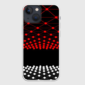 Чехол для iPhone 13 mini с принтом Абстракция в Петрозаводске,  |  | абстракция | в крапинку | геометрия | минимализм | сетка | сеть