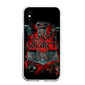 Чехол для iPhone XS Max матовый с принтом Amon Amarth в Петрозаводске, Силикон | Область печати: задняя сторона чехла, без боковых панелей | Тематика изображения на принте: amon amarth | metal | викинг метал | группы | дэт метал | метал | музыка | рок