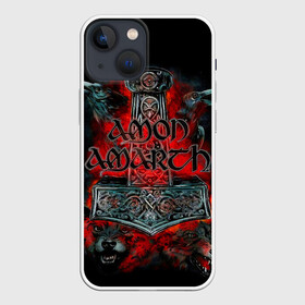 Чехол для iPhone 13 mini с принтом Amon Amarth в Петрозаводске,  |  | amon amarth | metal | викинг метал | группы | дэт метал | метал | музыка | рок