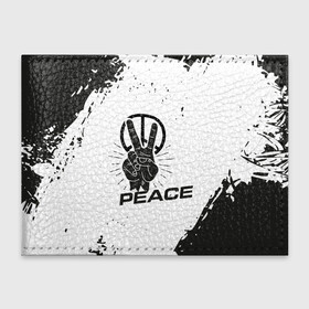 Обложка для студенческого билета с принтом Peace | Мир (Z) в Петрозаводске, натуральная кожа | Размер: 11*8 см; Печать на всей внешней стороне | Тематика изображения на принте: anarchy | hippies | peace | анархизм | анархия | два пальца | знак | знаки | любовь | мир | хиппи