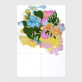Магнитный плакат 2Х3 с принтом Цветы акварель в Петрозаводске, Полимерный материал с магнитным слоем | 6 деталей размером 9*9 см | flowers | watercolors | акварель | краски | лилия | цветы