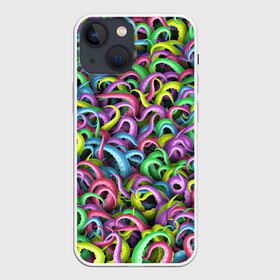 Чехол для iPhone 13 mini с принтом Психоделические щупальца в Петрозаводске,  |  | кракен | ктулху | монстр | море | морской | осьминог | осьминожки | паттерн | психоделика