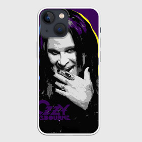 Чехол для iPhone 13 mini с принтом Ozzy Osbourne, Оззи Осборн в Петрозаводске,  |  | black sabbath | hard rock | heavy metal | john michael osbourne | ozzy osbourne | джон майкл осборн | оззи осборн | хард рок | хеви метал