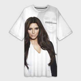 Платье-футболка 3D с принтом Ким Кардашьян в Петрозаводске,  |  | armenian | beautiful | celebrity | family | kardashian | kim kardashian | армянка | знаменитость | кардашьян | ким кардашьян | красивая | семейство