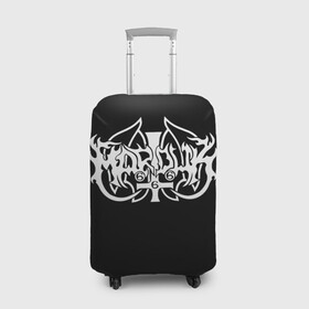 Чехол для чемодана 3D с принтом Marduk в Петрозаводске, 86% полиэфир, 14% спандекс | двустороннее нанесение принта, прорези для ручек и колес | black metal | death metal | marduk | metal | блэк метал | детх метал | мардук | метал