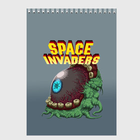 Скетчбук с принтом Boss | Space Invaders | Old game (Z) в Петрозаводске, 100% бумага
 | 48 листов, плотность листов — 100 г/м2, плотность картонной обложки — 250 г/м2. Листы скреплены сверху удобной пружинной спиралью | boss | dendy | invaders | nintendo | shootem up | space invaders | денди | захватчики | космические захватчики | су имбэ | чужаки