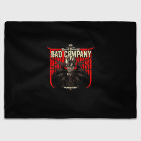 Плед 3D с принтом BAD COMPANY - Five Finger Death Punch в Петрозаводске, 100% полиэстер | закругленные углы, все края обработаны. Ткань не мнется и не растягивается | Тематика изображения на принте: 5fdp | 5фдп | ffdp | five finger death punch | ivan lewis greening | ivan moody | айвен льюис грининг | метал группа | рок группа | файв фингер дед панч | ффдп