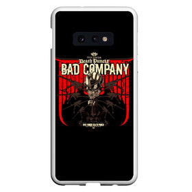 Чехол для Samsung S10E с принтом BAD COMPANY - Five Finger Death Punch в Петрозаводске, Силикон | Область печати: задняя сторона чехла, без боковых панелей | 5fdp | 5фдп | ffdp | five finger death punch | ivan lewis greening | ivan moody | айвен льюис грининг | метал группа | рок группа | файв фингер дед панч | ффдп