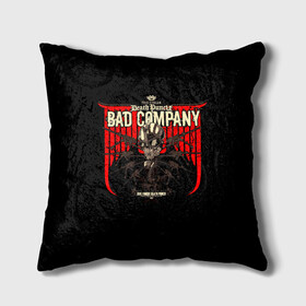 Подушка 3D с принтом BAD COMPANY - Five Finger Death Punch в Петрозаводске, наволочка – 100% полиэстер, наполнитель – холлофайбер (легкий наполнитель, не вызывает аллергию). | состоит из подушки и наволочки. Наволочка на молнии, легко снимается для стирки | Тематика изображения на принте: 5fdp | 5фдп | ffdp | five finger death punch | ivan lewis greening | ivan moody | айвен льюис грининг | метал группа | рок группа | файв фингер дед панч | ффдп