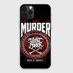 Чехол для iPhone 12 Pro Max с принтом Thy Art Is Murder в Петрозаводске, Силикон |  | Тематика изображения на принте: death metal | deathcore | thy art is murder | группы | дэткор | метал | музыка | рок