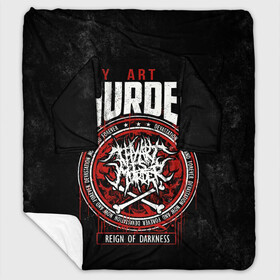 Плед с рукавами с принтом Thy Art Is Murder в Петрозаводске, 100% полиэстер | Закругленные углы, все края обработаны. Ткань не мнется и не растягивается. Размер 170*145 | Тематика изображения на принте: death metal | deathcore | thy art is murder | группы | дэткор | метал | музыка | рок